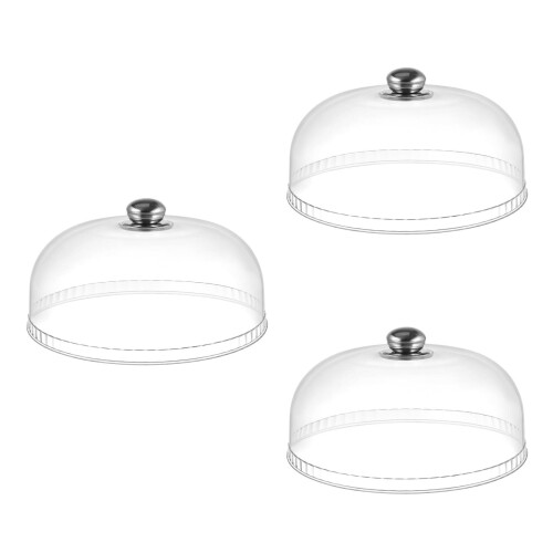 3Pièces Cloche Alimentaire Transparent Usage