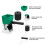 3Pcs Portable Green Adhesive Rollers Manual Glue Applicator Tool 6