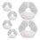 6Pcs Pet Water Dispenser Filter White Plastic Cat Fountain Replacement 11
