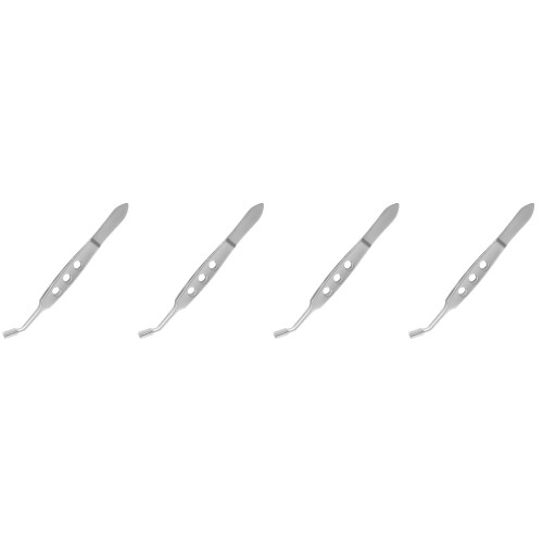 4Pièces Pince Expressor Meibomienne Acier Inoxydable Argent