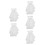 5Pcs Soft Chiffon Fake Collar Medieval Style Decorative Suit Accessory 4