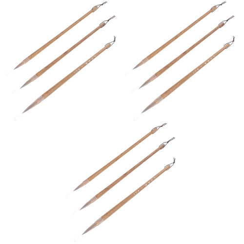 9Pièces Pinceaux Multi-Usages Légers Pour Peinture