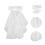 5Pcs Soft Chiffon Fake Collar Medieval Style Decorative Suit Accessory 10