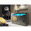 Sideboard Aether 155cm - Dark Grey with Gloss Doors and LED Lights 2