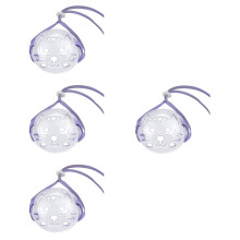 4Pièces Muselière Chat Portable Violet Confortable Accessoires Chats