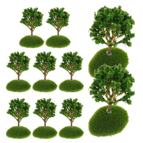 20Pcs Multi-Color Miniature Trees Plastic Models for Diorama Crafting 1