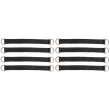 8Pièces Sangles De Traction Fitness Ceintures Noires Exercices Gym