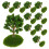 20Pcs Multi-Color Miniature Trees Plastic Models for Diorama Crafting 3