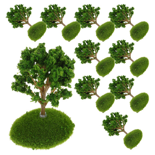 20Pcs Multi-Color Miniature Trees Plastic Models for Diorama Crafting 2