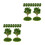 20Pcs Multi-Color Miniature Trees Plastic Models for Diorama Crafting 9