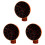 3Pcs Pc Hair Diffuser Cover Orange Universal Blow Dryer Accessory 4