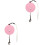 2Pièces Laisse Ajustable Pour , Rose, Confortable 1