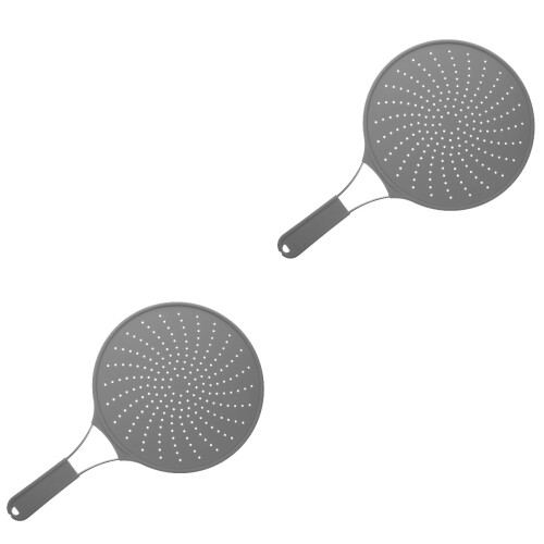 2Pièces Protège-Huile Silicone Couvercle Cuisine Vert