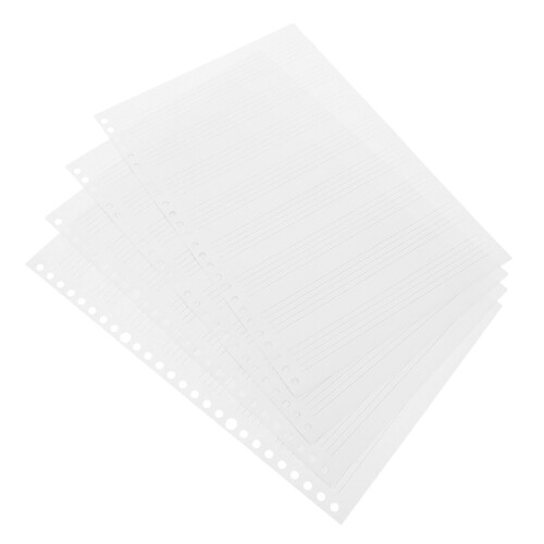 5Pcs Blank Staff Paper Refill Pack for Music Composition 1