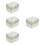4Pcs Lightweight Denture Storage Case Braces Holder Black Plastic 8