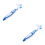 2Pcs White Plastic Turtle Shell Cleaning Brush Double-Headed Design 4