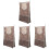 4Pcs Upright Fabric Laundry Bag Hanging Door Storage Multi-Color 3