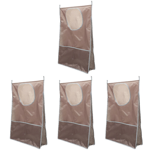 4Pcs Upright Fabric Laundry Bag Hanging Door Storage Multi-Color 2