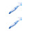 2Pcs White Plastic Turtle Shell Cleaning Brush Double-Headed Design 9