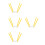 4Pcs Folding Yellow Stainless Steel Cake Cooling Rack Baking Stand 8