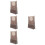 4Pcs Upright Fabric Laundry Bag Hanging Door Storage Multi-Color 7