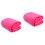 2Pcs Durable Flannel Pet Blanket Rosy Color Soft Warm Bedding 3
