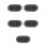 5Pièces Patch Protecteur Noir Durable Pour Double Pédale De Batterie 1