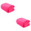 2Pcs Durable Flannel Pet Blanket Rosy Color Soft Warm Bedding 5