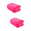 2Pcs Durable Flannel Pet Blanket Rosy Color Soft Warm Bedding 6