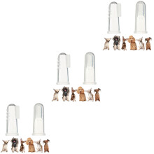 12Pièces Brossettes Dentaires Doigt Pour Animaux Multicolores Durable