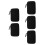 5Pcs Eva Black Table Tennis Bat Storage Bag Hard Shell Protective Case 10