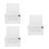 3Pcs Clear Locking Donation Box Acrylic Suggestion Ballot Case 5