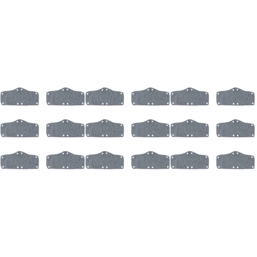 18Pièces Accessoires Casque Casque Liner Gris Lavable Snap