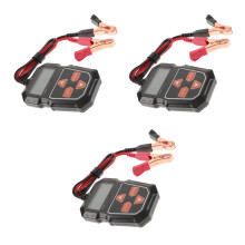 3Pièces Testeur De Batterie Auto Noir Outil De Diagnostic 12V Fiable