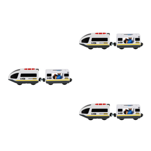 3Pièces Jouet Train Électrique Alliage Pour Enfants