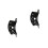 2Pièces Accessoire Violon Pont Plastique Noir Usage Pratique 1