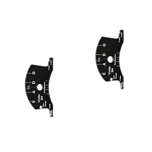 2Pièces Accessoire Violon Pont Plastique Noir Usage Pratique
