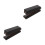 2Pcs Black Acrylic Stapler for Desk Large Capacity Office School Use 4