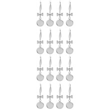 40Pièces Boucles D'oreilles Argentées Bases Métal Légères DIY