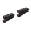 2Pcs Black Acrylic Stapler for Desk Large Capacity Office School Use 6