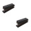 2Pcs Black Acrylic Stapler for Desk Large Capacity Office School Use 7