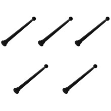 5Pièces Tringle À Perçage Extensible Noire Multiusage