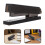 2Pcs Black Acrylic Stapler for Desk Large Capacity Office School Use 9
