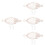 4Sets Decorative Hand-Made Fruit Hammock Beige Space-Saving Basket 6