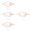 4Sets Decorative Hand-Made Fruit Hammock Beige Space-Saving Basket 7