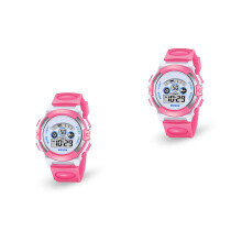 2Pièces Enfants Silicone Étanche Analogique Rose