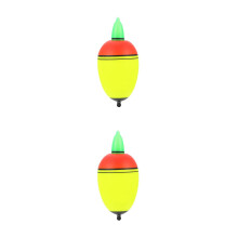 2Pièces Bobbers Jaunes Pour Carpe Nocturne