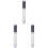 3Pcs Bathroom LED Showerhead Round Bar Hand White 3