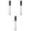 3Pcs Bathroom LED Showerhead Round Bar Hand White 4