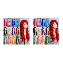 2Pièces Perruque Cosplay Femme Bouclée Assortie Confortable